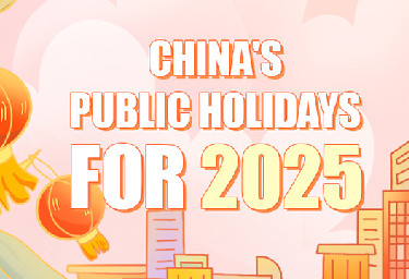 China's public holidays for 2025